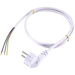 Basetech Basetech XR-1638075 Strom Anschlusskabel Weiß 1.50 m Elektro-Kabel, (1.50 cm) weiß