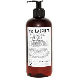 L:A Bruket 222 Hand & Body Wash Spruce - 0.45 l