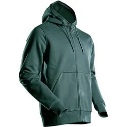 Kapuzen-Sweatjacke "22486-378" Customized - L - waldgrün
