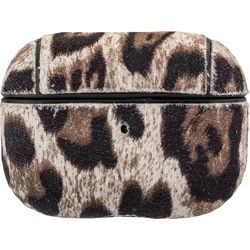 Peter Jäckel Case für Apple AirPods Pro (2. Gen.)/ AirPods Pro Leopard, Kopfhörertasche + Schutzhülle, Braun