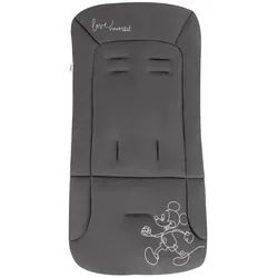 Hauck Kinderwageneinlage , Schwarz , Kunststoff , Füllung: Polyester , 70x37x3 cm , Baby on Tour, Kinderwagen, Kinderwagenzubehör, Sonstiges Kinderwagenzubehör