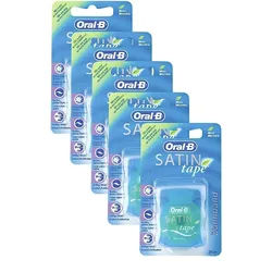 Oral-B Zahnseide 6x Oral-B Satin Tape Zahnseide a 25 m