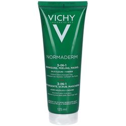 Vichy Normaderm 3in1 Peeling + Reinigungs-Creme Maske Gel 125 ml Unisex 125 ml Gel