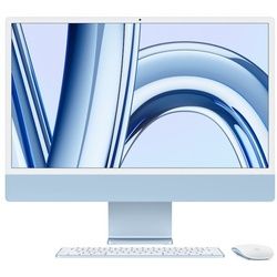 Apple iMac 24" (2023) Blau M3 Chip mit 8-Core CPU, 8-Core GPU und 16-Core Neutral Engine 24" 512 GB Magic Keyboard – Deutsch macOS 8 GB kein Gigabit Ethernet Magic Maus