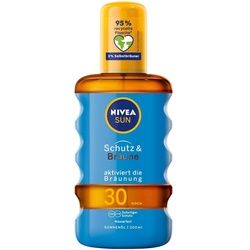 NIVEA - NIVEA SUN Schutz & Bräune Sonnenöl Spray LSF30 Sonnenschutz 200 ml