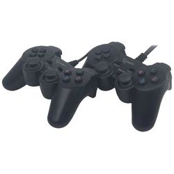 GEMBIRD JPD-UDV2-01 - Game Pad - 10 Tasten - kabelgebunden (Packung mit 2) - für PC