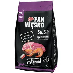 PAN MIĘSKO Kalbfleisch mit Shrimps S 5kg für Katze