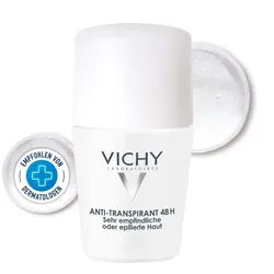 Vichy Deodorant Sensitiv Anti-Transpirant 48h Roll-on Roller 50 ml Unisex 50 ml Roller