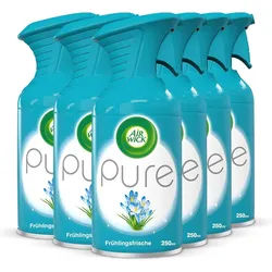 Air Wick Raumduft Premium PURE Duftspray Frühlingsfrische 6 x 250ml (Jahresvorrat, 6-St)