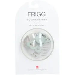 Frigg Schmetterling Salbei Silikon Schnuller - Silber 6-18 Monate