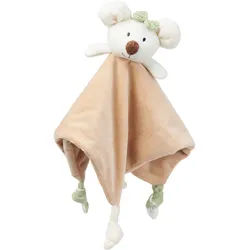 Patinio Schmusetuch , Braun, Grün, Weiß , Textil , 30x30 cm , unisex , ISO 9001, Bsci , Spielzeug, Babyspielzeug, Schnuffeltücher
