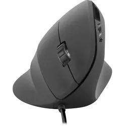 Piavo Ergonomic Vertical USB Mouse - Ergonomische Maus (Schwarz)