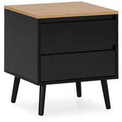 NACHTTISCH Desi 2 schubladen schwarze Farbe