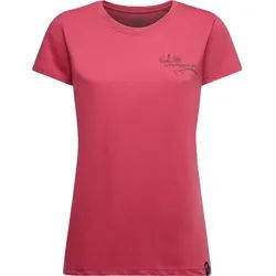 La Sportiva Climb Flower Damen T-Shirt rosebay L