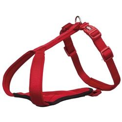 TRIXIE Hunde-Geschirr Trixie Premium Y-Geschirr - rot Bauchumfang / Breite: 65-80 cm/20 mm 2 cm x 65 cm - 80 cm