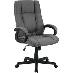 CLP Drehstuhl Stoff Dunkelgrau , Kunststoff , 66x106x70 cm , Büromöbel, Bürostühle, Drehstühle