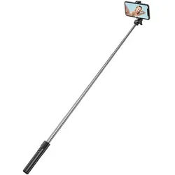 Selfie stick WHS1Y Telescopic Tripod 1m with Phone Holder - Black