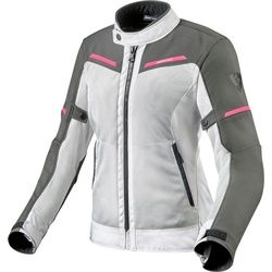 Revit Airwave 3 Damen Motorrad Textiljacke, grau-weiss, Größe 38