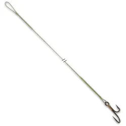 VMC Vorfachschnur VMC Nylflex Stahlvorfach mit Ryderhaken 1x7 C702R 40cm, 0,4 m Länge, (3-St) grün