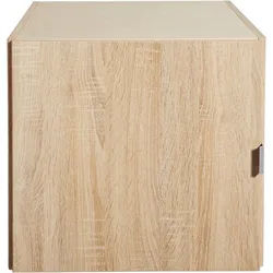 priess Schrankaufsatz Schrankoberteil, Aufsatzschrank Madrid, Schafft zusätzlichen Stauraum bei Schrankserie Madrid beige 48 cm x 43 cm x 54 cm