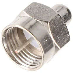 Goobay Abschlusswiderstand F, 75 Ohm - Abschlusswiderstand mit F-Anschluss aus Zink, 1 Stück