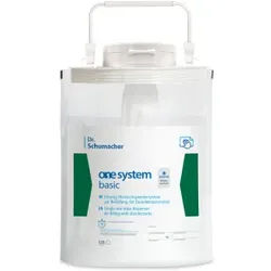 Dr. Schumacher One System Basic Vliestücherspender, Kompakter Standbodenbeutel für die einfache Handhabung, Standbeutel mit 120 Tüchern 17,5 x 36 cm