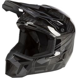 Klim F3 Carbon Pro Ascent Snowmobil Helm, schwarz-grau, Größe XL für Männer