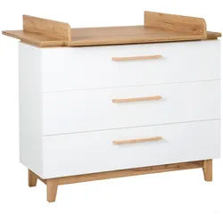 Roba Wickelkommode Finn , Holzwerkstoff , 3 Schubladen , Rechteckig , 117.5x104x78 cm , Blauer Engel , Babymöbel & Kindermöbel, Babyzimmer, Wickelkommoden & Zubehör, Wickelkommoden