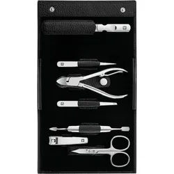 Zwilling-Beauty Manikuere SetsSchwarzem Rindleder7-tlg. Maniküre/Pediküre-Etui 1 Stk.