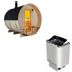 Sentiotec Sauna Komplettset Kuusi 240 | Nordex Next | 6 Pers.