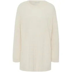 Le pull long 100% cachemire include beige