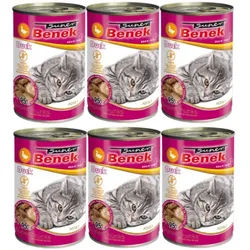 Super Benek KOT getreidefreie Leckerbissen mit Ente in Soße 6x415g