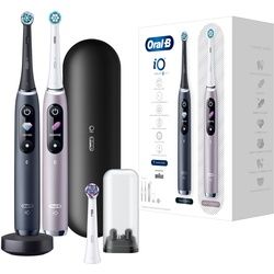 Oral-B - Elektrische Zahnbürste 'iO Series 9 + 2. Handstück & Reiseetui' in Schwarz/Rose 1 St