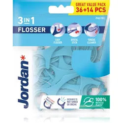 Jordan Flosser 3in1 Zahnseide 50 St.