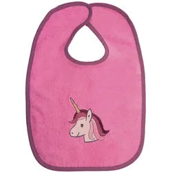 Lätzchen WÖRNER "Einhorn Klettlatz", Baby, pink, Baumwolle, Lätzchen, mit Klettverschluss, maschinenwaschbar, trocknergeeignet