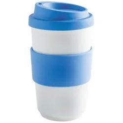 KAHLA Coffee-to-go-Becher Fillit Becher + Trinkdeckel, 1-tlg., Porzellan, Made in Germany blau 400 ml | 13 cm