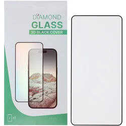 PT line Diamond Glass Anti-Static mit Fingerprint für Samsung Galaxy S25 Edge (S937B) (3D mit schwarzem Rahmen)