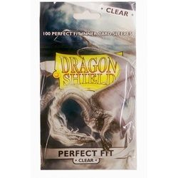 100 Dragon Shield Standard Perfect Fit Sleeves Clear/Clear (63x88mm)