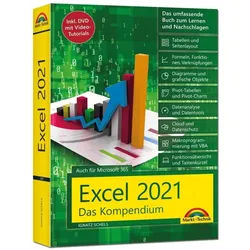 Excel 2021- Das Umfassende Excel Kompendium. Komplett In Farbe. Grundlagen, Praxis, Formeln, Vba, Diagramme Für Alle Excel Anwender - Ignatz Schels,