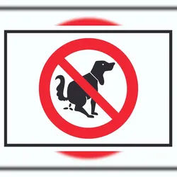 HB-Druck Hier ist kein Hundeklo Symbol Schild A1 (594x841mm)