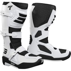 Shot Race 4 Motocross Stiefel, schwarz-weiss, Größe 47