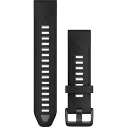 Garmin Silikon 20mm - Quickfit - Silikon-Armband für FENIX 8s - 43mm Schwarz/Kieselgrau" 010-13391-00" - Schwarz/Kieselgrau