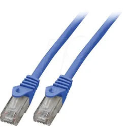 EFB K8104BL.10 - Cat.6 U/UTP Patchkabel CCA, 10 m, blau