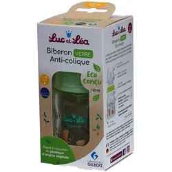LUC ET LÉA Biberon anti-colique en verre