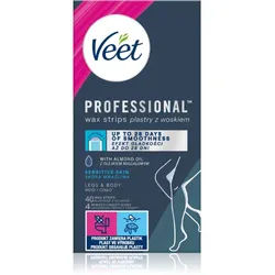 Veet Professional Sensitive Skin Enthaarungswachsstreifen für empfindliche Oberhaut 40 St.