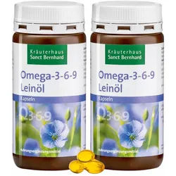 Sanct Bernhard Omega-3-6-9 Leinöl-Kapseln Kapseln 2x180 St