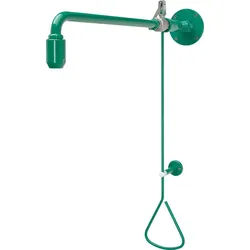 KWC Aquarotter Notdusche, Zugstange, grün, Wasser aus Wand, 2030019170 2030019170