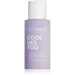 ICONIQUE Professional COOL LIKE YOU Perfect Blonde & Silver Violet Shampoo zum Neutralisieren von Gelbstich 70 ml