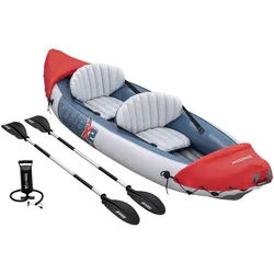 Bestway Kajak 65052 Ventura Kayak , Grau, Rot , Metall, Kunststoff , 132x100 cm , Freizeit & Co, Pools & Wasserspaß, Schlauchboote & Kajaks