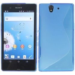 König Design Schutzhülle TPU Case für Handy Sony Xperia Z L36h (Sony Xperia Z), Smartphone Hülle, Blau